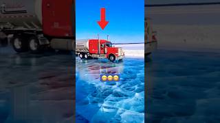 Trucks driving through frozen lakes [upl. by Ithnan]