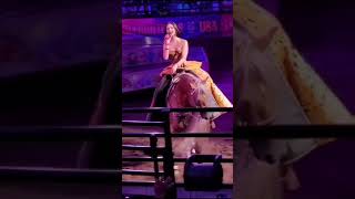 Ángela Aguilar cantando quotLa Basuritaquot en Aguascalientes Jaripeo Sin Fronteras 2021 🤠🏇 [upl. by Wilmott]