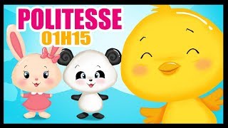 La politesse  1h15 min de Chansons et Comptines pour bébés avec les Titounis [upl. by Pulcheria]