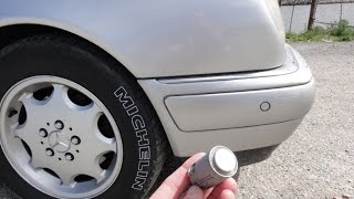 Замена датчика в переднем бампере Mercedes W210 how to replace a sensor parking sensor [upl. by Kamerman]