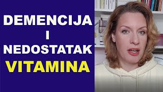 DEMENCIJA I NEDOSTATAK VITAMINA  dr Bojana Mandić [upl. by Lutero]