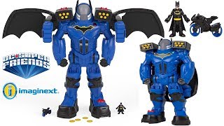 IMAGINEXT BATBOT EXTREME BATMAN ROBOT OVER 2 FEET INCLUDES BATCYCLE AND LAUNCHER JAIL POWER RANGERS [upl. by Aseyt]