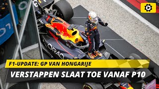 F1update Verstappen legt tactisch verschil tussen Red Bull en Ferrari uit in GP Hongarije [upl. by Oicaroh]