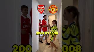 ARSENAL 2004 vs MAN UNITED 2008 footballfunny arsenalfans manunitedfans premierleague futbol [upl. by Aniahs]