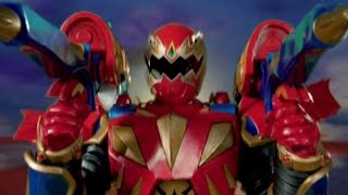 Red Ranger Battlizer Morph and Fight  The Passion of Conner  Dino Thunder  Power Rangers Official [upl. by Kemp190]