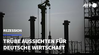 Wirtschaftsinstitute sehen Deutschland in der Rezession  AFP [upl. by Aryhs]