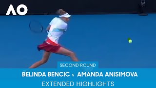 Belinda Bencic v Amanda Anisimova Extended Highlights 2R  Australian Open 2022 [upl. by Syck844]