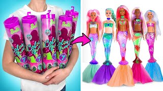 Color Reveal Dolls Homemade Unboxing and Cool DIYs Its Literally Magic [upl. by Ereveniug]