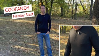 Coofandy Henley Shirt trendy and fitted coofandy henley mensclothing [upl. by Warchaw]