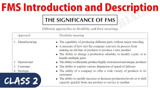 Flexibility in Manufacturing Different Approaches to Flexibility and their Meanings [upl. by Ayikin940]