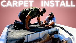 Carpeting the Boat Decks Boat Restoration project Episode 11 [upl. by Georgina774]