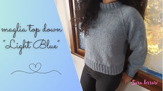 tutorial maglione ai ferri su misura [upl. by Meeharb]