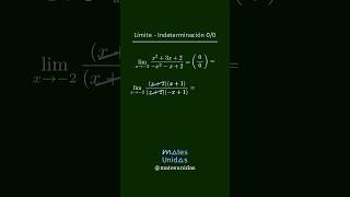 Indeterminación 00 resolución de límite límites matematica [upl. by Atelokin]