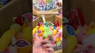 Đi siêu thị mua đồ ăn vặt có gì anvat food candy review strawberry gummy unboxing [upl. by Saito824]