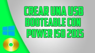 BOOTEAR USB CON UN SISTEMA OPERATIVO CON POWER ISO [upl. by Kcirdneked]