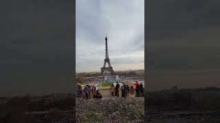 Eiffel Tower View From Trocadero Daytime [upl. by Anairo]