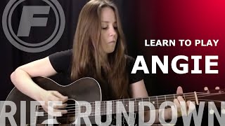 Learn to play quotAngiequot Acoustic by The Rolling Stones [upl. by Agueda]