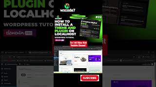How to Install a Theme And Plugin on localhost WordPress Tutorials 02 [upl. by Enicul]