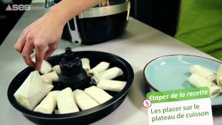 SEB Actifry 2 en 1  Recette compotée de banane et croustillant de chocolat [upl. by Ruhtra86]