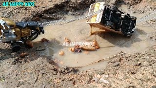 Tata 1190 Eicher Lodade Accident Pulling Out Bullet Bike And Tractor HMT AB HAPPY KIDS [upl. by Brosine]