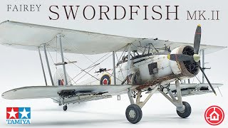 Tamiya 148 Fairey Swordfish MkII 61099 Full model kit build [upl. by Schnur609]