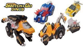 VTECH SWITCH AND GO DINOS ATTILA THE ANKYLOSAURUS CONSTRUCTION DINO DUMP TRAILER TOW TRUCK TONN [upl. by Trimble]