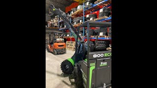 Cast Loader ECO 800 100 Electric inside work Canada [upl. by Sivlek271]