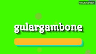 HOW TO PRONOUNCE GULARGAMBONE gulargambone [upl. by Nilra]