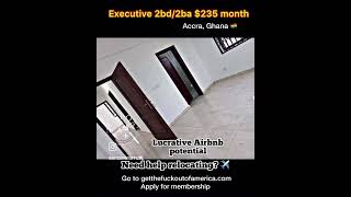 2bd2ba 235 month Executive Style Prime Area in Accra shorts accra ghana  travel [upl. by Anaitak]