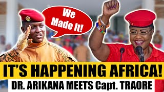 EMANCIPATION OF AFRICA Shockwaves Felt as Dr Arikana Chihombori Quao Meets Captain Traore [upl. by Blackmun]