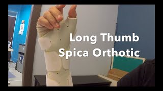 Long thumb spica splintorthotic in hand therapy Detailed Fabrication Video [upl. by Jewell630]