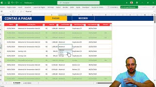 Como fazer Planilha de Contas a Pagar Receber  Controle de Vencimentos Download Grátis [upl. by Barling]