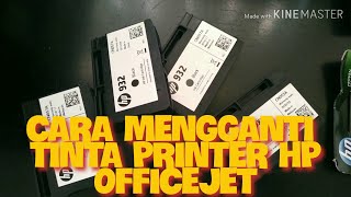 CARA CEPAT MENGGANTI TINTA PRINTER HP OFFICEJET 7612 [upl. by Cheffetz]