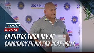 PH enters third day of candidacy filing for 2025 polls  ANC [upl. by Atlas]