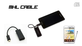 MHL micro USB to HDMI adapter cable phone to TVподключаем телефон к телевизору [upl. by Fredrika782]