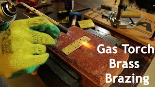 How to Join BRASS Metals  BRAZING  Gas Torch [upl. by Rocher]