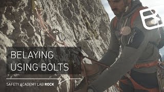 Guide to belaying Series connection with 2 bolts – Tutorial 1643  LAB ROCK [upl. by Navad]