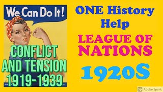 GCSE History Revision League of Nations 2 1920s onehh [upl. by Maure]