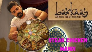 Barkaas arabic restaurant marathahalli Falafel with Hammus Different types of mandi food review [upl. by Jarret]