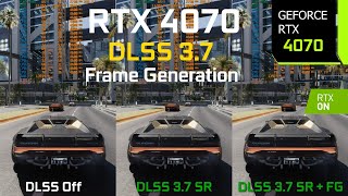 RTX 4070 DLSS 37 Frame Generation On vs Off Comparison  Test in 10 Games at 1440p  Ray Tracing [upl. by Mas]