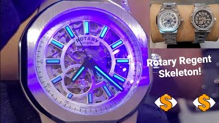 王者風範：英國Rotary「攝政王」鏤空錶，有型有特式，都係賣HK3xxx SometimesLab Rotary Regent Skeleton Automatic [upl. by Kcirdahs542]