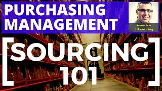 Lesson 6  SCM Sourcing 101 Learn sourcing of materials in procurement purchasing management [upl. by Nauqel513]