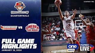 Brgy Ginebra vs NorthPort QF highlights  PBA Season 48 Commissioner’s Cup  Jan 19 2024 [upl. by Gearalt]