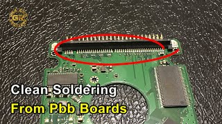 Easy Way to Desolder and Remove Tin from Connectors or Components  Gold Recovery [upl. by Cissej]