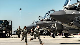 NATO F35 Fighter Jet Pilots Rush to Intercept Russian Tu160 Bombers Escorted by Su27 [upl. by Lolanthe205]