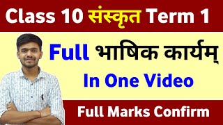 Bhashik karyam । भाषिक कार्यम संस्कृत Sanskrit Class 10 Term 1 By Ayush Sir Sanskrit विशेषण विशेष्य [upl. by Constantine685]