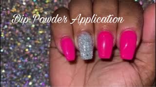 At Home Dip Powder Application [upl. by Leeanne]