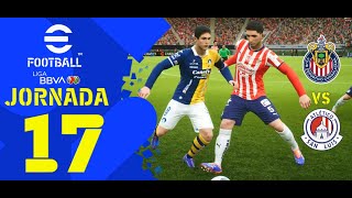 Guadalajara 11 Atlético San Luis  Jornada 17  AP2024 gameplay [upl. by Gerbold916]