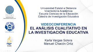 EL análisis cualitativo de datos en la investigación educativa [upl. by Cranston363]