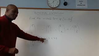 MATHS BINOMIAL EXPANSION VIDEO 3 [upl. by Yrtneg676]